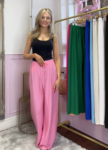 Carrie Lightweight Trousers > Baby Pink