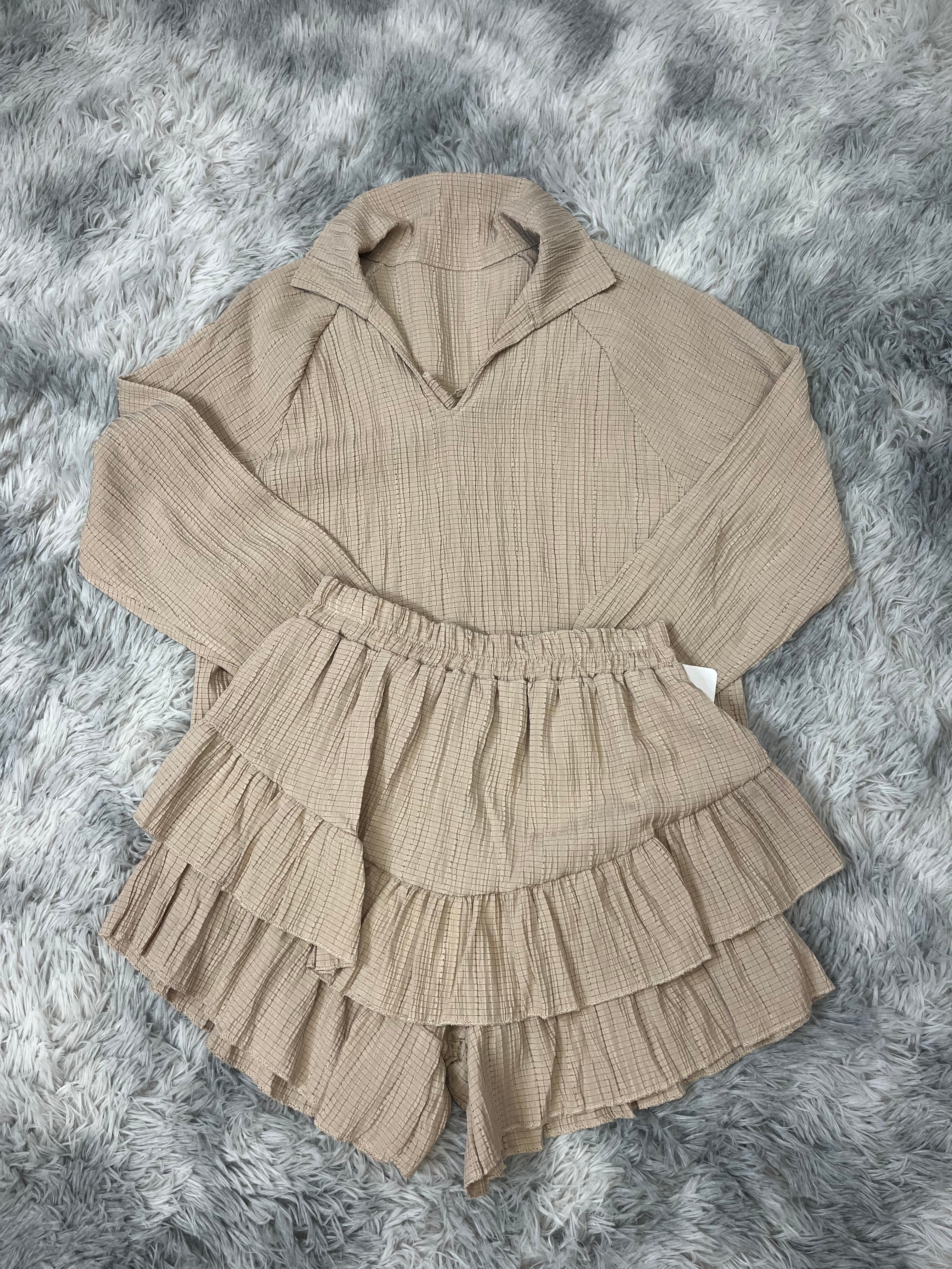 Two Piece Top and Shorts Set