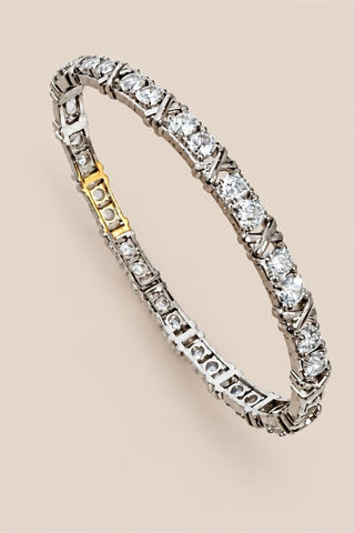 X Crossover Bangle / Silver