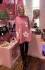 Flora Cowl Jumper > Pink