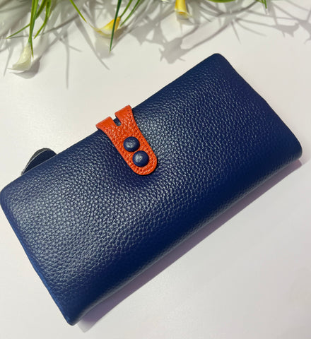 Real Leather Purse > Blue
