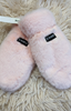 Fluffy Fleece Lined Mittens > Baby Pink
