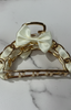 Ribbon and Metal Hair Clip