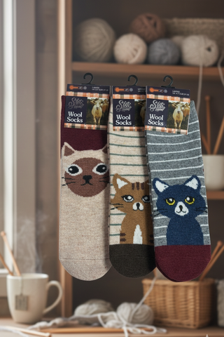 Cat Wool Socks