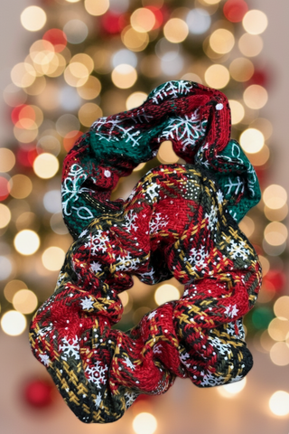 Deck Your Do Christmas Scrunchies