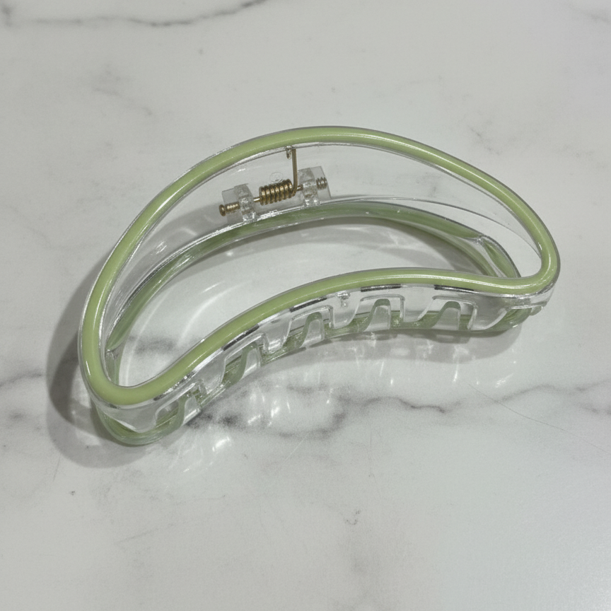 Plastic Bean Hair Clip