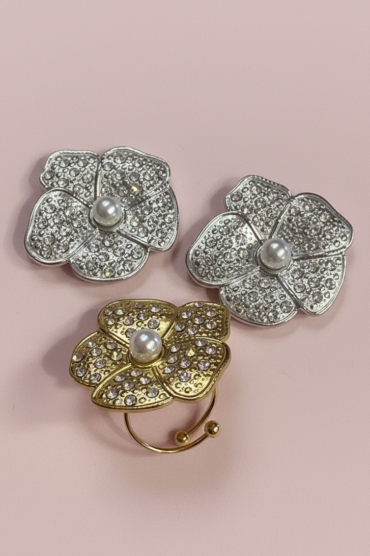 Flower Power Ring > Silver