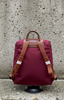 Classic Canvas Style Backpack > Burgundy