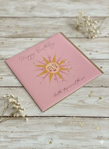 Around The Sun Birthday Card