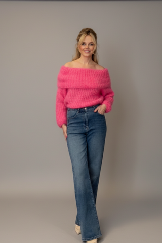 Chunky Knit Jumper >Bubblegum Pink