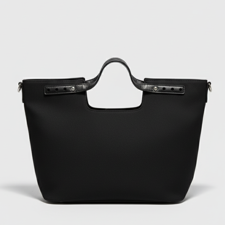 Canvas Style Laptop Bag >  Black