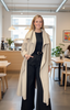 Waterfall Open Coat > Beige