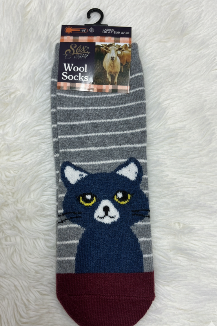 Cat Wool Socks