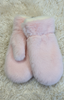 Fluffy Fleece Lined Mittens > Baby Pink