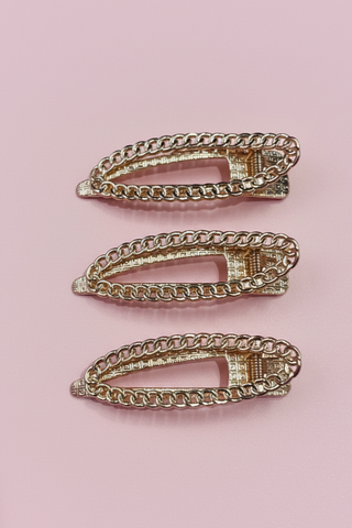 Golden Chain Hair Slide