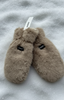 Fluffy Fleece Lined Mittens > Beige