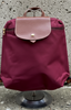 Classic Canvas Style Backpack > Burgundy