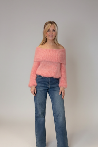 Chunky Knit Jumper > Pastel Orange