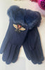 Betty Bumble Faux Fur Trim Gloves