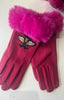 Betty Bumble Faux Fur Trim Gloves