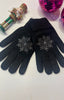 Diamanté Snowflake Gloves