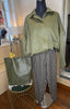Khaki Suedette Zip Jacket