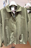 Khaki Suedette Zip Jacket