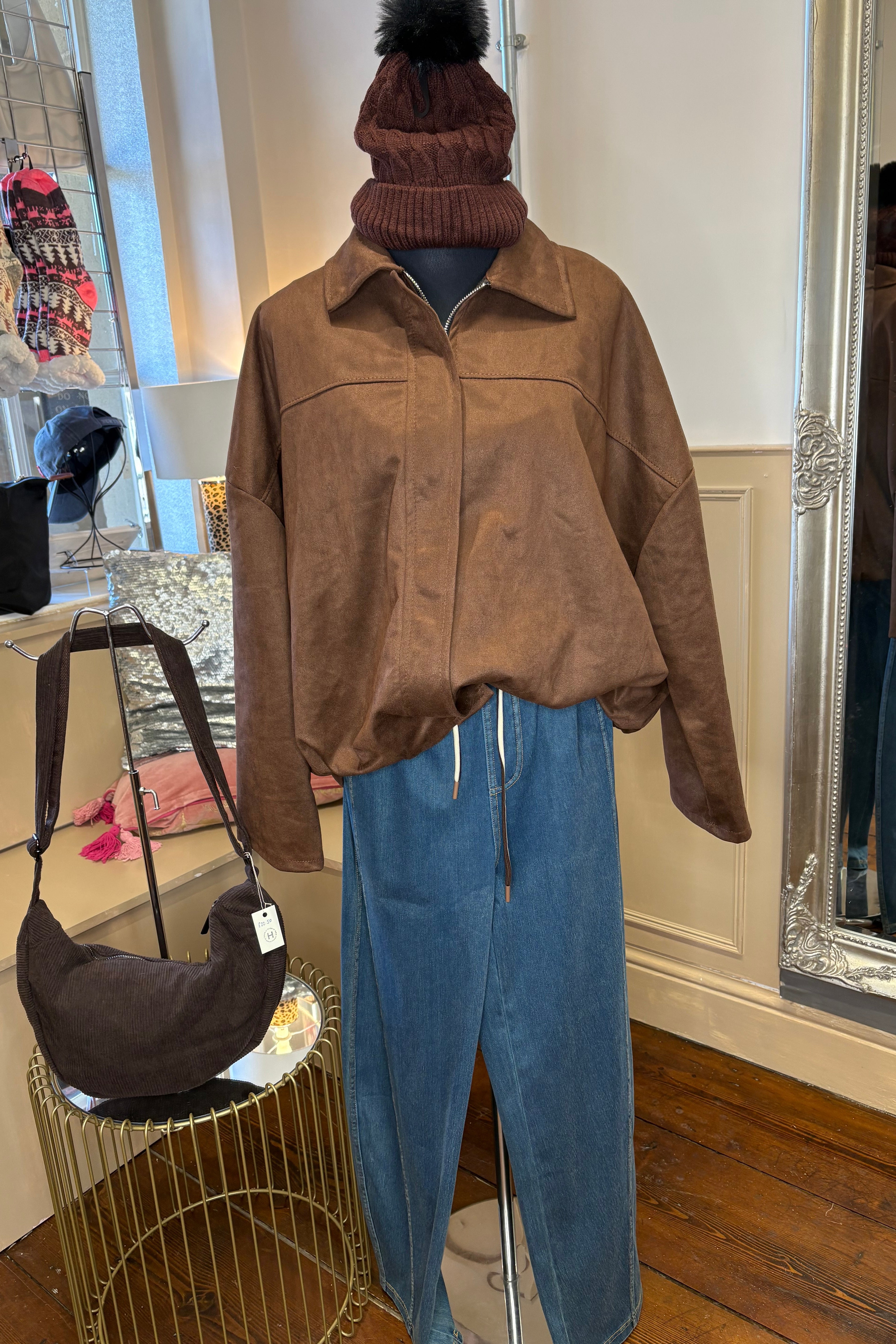 Suedette Zip jacket