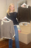 Three Quarter Trim Knit Jumper /Navy