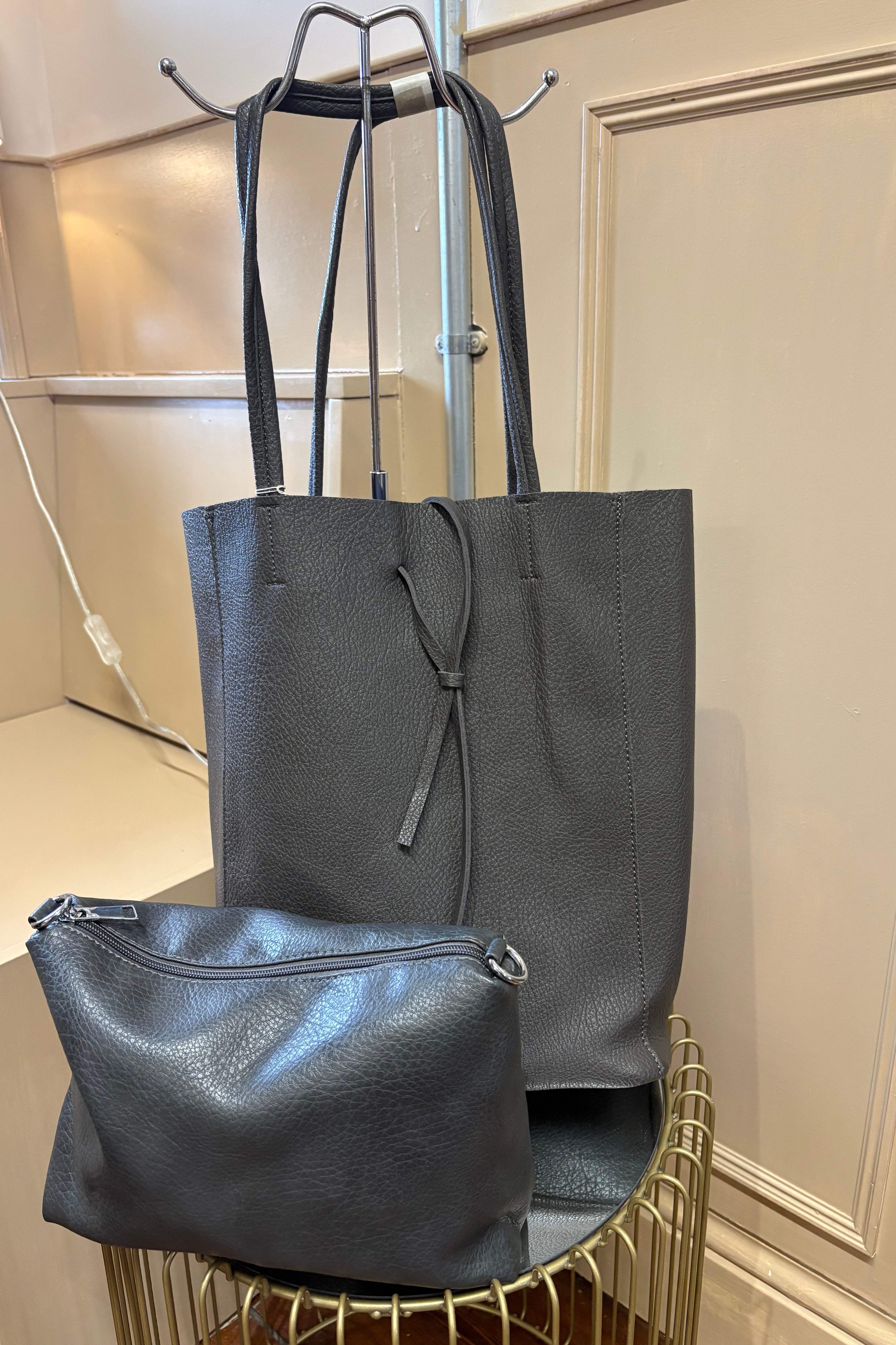 2-in-1 Shoulder Bag / Grey