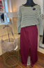 Striped Knit Jumper / Olive