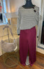 Striped Knit Jumper / Chocolate