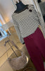 Striped Knit Jumper / Chocolate