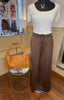 Wide Leg Jogger / Chocolate