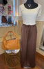 Wide Leg Jogger / Chocolate