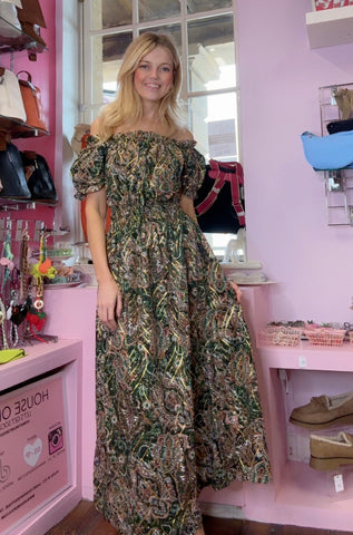 Boho Bardot Dress