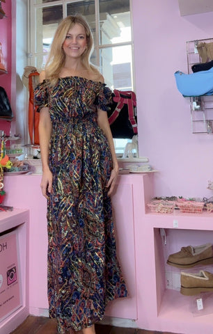 Boho Bardot Dress
