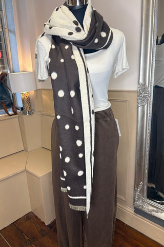 Two Tone Polka Dot Scarf