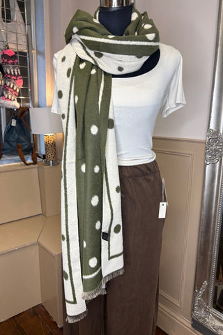 Two Tone Polka Dot Scarf