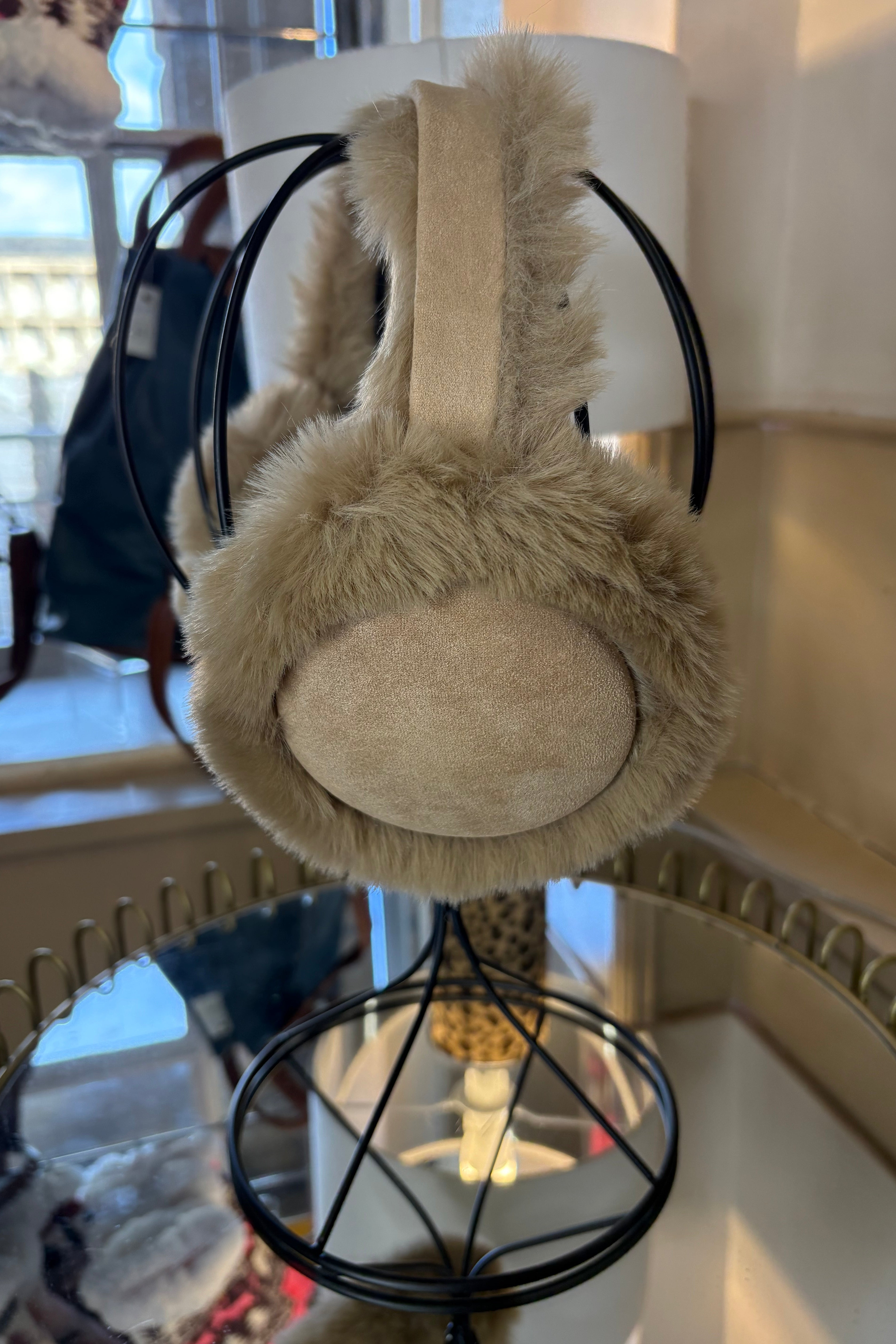 Faux Fur Earmuffs / Beige