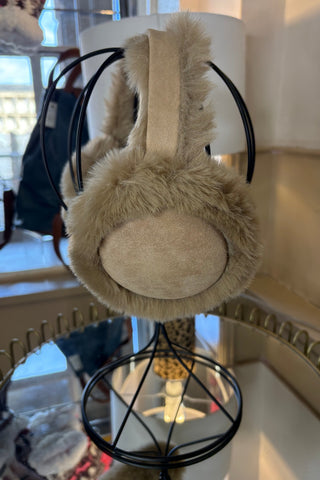 Faux Fur Earmuffs / Beige