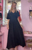 Cheesecloth  Style Summer Dress > Black