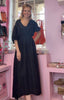 Cheesecloth  Style Summer Dress > Black