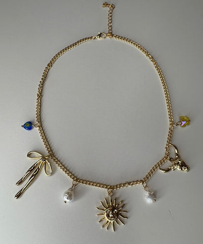 Summer Sunshine Charm  Necklace