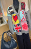 Patchwork Knit Cardigan