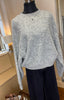 Sparkle Trim Slouchy Jumper