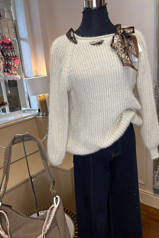 Scarf and Knit Jumper Combo