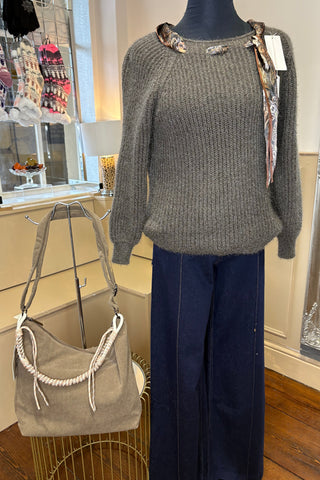 Scarf and Knit Jumper Combo