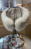 Faux Fur Head and Ear warmer Headband - Cream