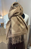 Diamond Checked Winter Scarf / Beige